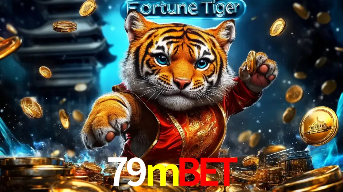 Imagem promocional do jogo de slot Fortune Tiger, com um tigre majestoso em traje tradicional cercado por uma fortuna em moedas de ouro, disponível agora no cassino 79mbet.
